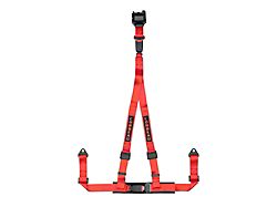 Corbeau 2-Inch 3-Point Retractable Harness Belt; Red (Universal; Some Adaptation May Be Required)