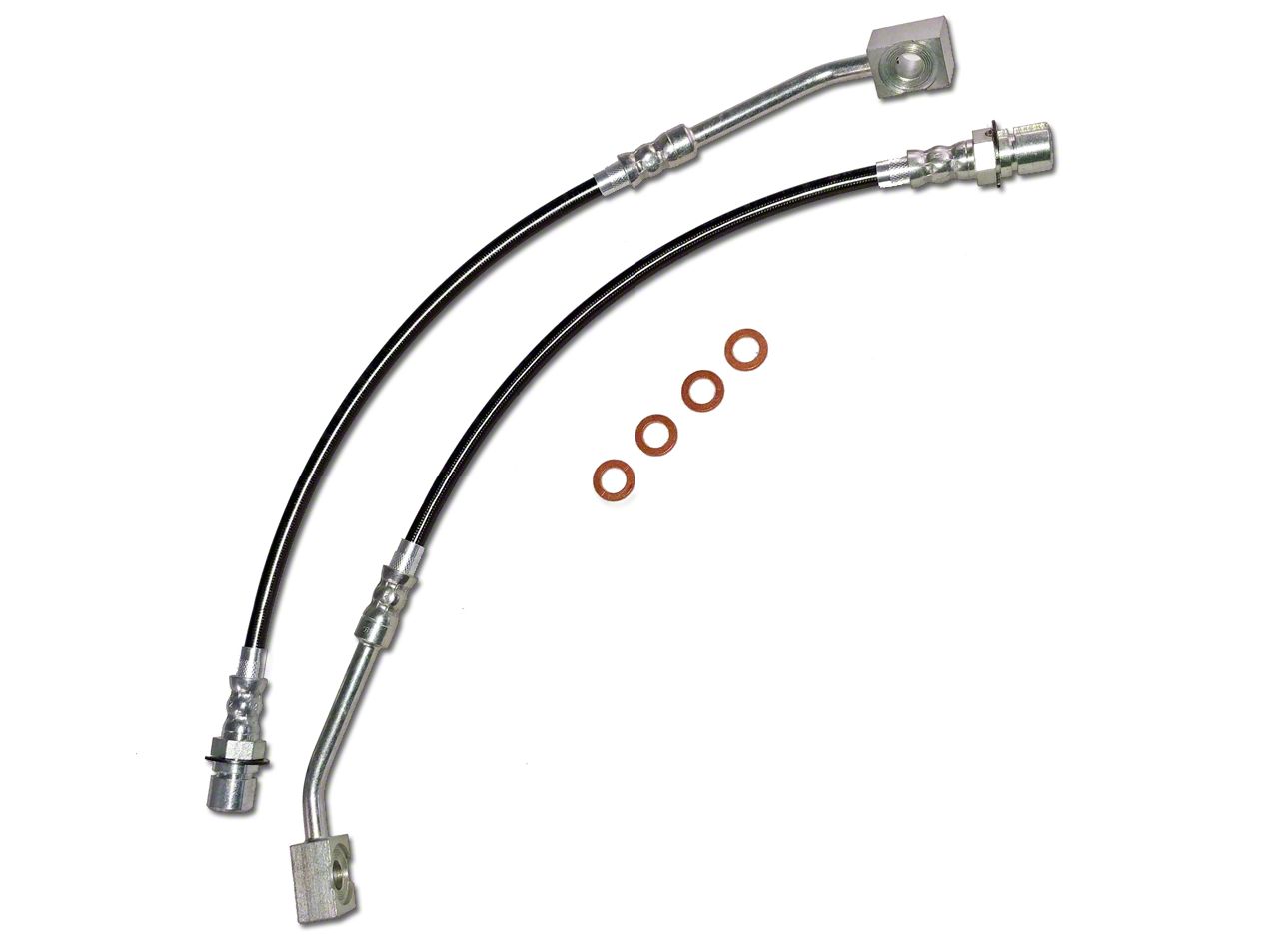 96-98 Mustang Stainless Steel Brake Hose Kit Rear J&M Products