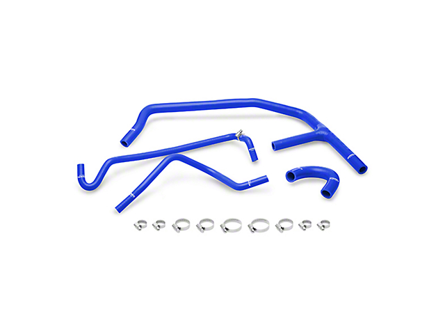 Mishimoto Silicone Ancillary Hose Kit; Blue (15-23 Mustang EcoBoost)