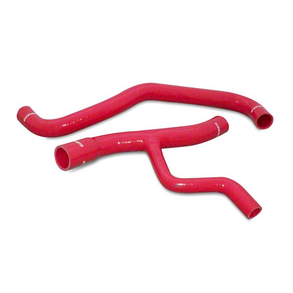 Mishimoto Mustang Silicone Radiator Hose Kit; Red MMHOSEMUS96RD (01