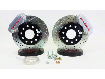 Baer SS4+ Deep Stage Drag Race Front Big Brake Kit; Clear Calipers (94-04 Mustang)