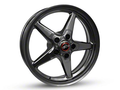Race Star 92 Drag Star Bracket Racer Metallic Gray Wheel; 15x3.75 (87-93 w/ 5 Lug Conversion)