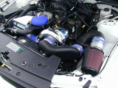 Vortech V-2 Si-Trim Supercharger Tuner Kit with Charge Cooler; Satin Finish (05-09 Mustang V6)