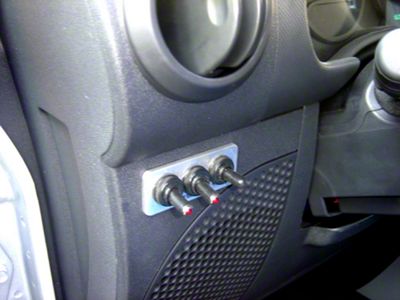 Delta Switch Plate Aluminum with 3 Switches (Universal; Some Adaptation May Be Required)
