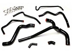HPS Silicone Radiator and Heater Coolant Hose Kit; Black (05-10 Mustang V6)