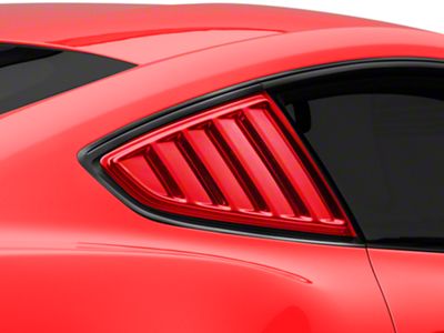 SpeedForm Quarter Window Louvers; Pre-Painted (15-23 Mustang Fastback)