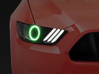 Oracle LED Halo Headlight Conversion Kit; ColorSHIFT (15-17 Mustang; 18-22 Mustang GT350, GT500)