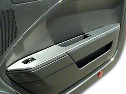 Door Arm Trim; Brushed Stainless (05-09 Mustang Coupe)