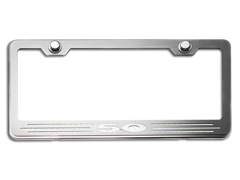 How to Install License Plate Frame w/ 5.0 Logo White Carbon Fiber