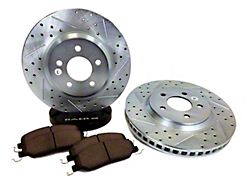 Baer Sport Drilled and Slotted Brake Rotor and Pad Kit; Front (05-10 Mustang GT)