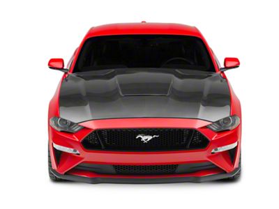 Anderson Composites Type-GR GT350 Style Hood; Carbon Fiber (18-23 Mustang GT, EcoBoost)