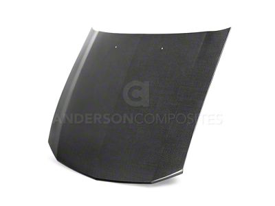 Anderson Composites Type-OE Hood; Carbon Fiber (05-09 Mustang GT, V6)