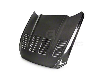 Anderson Composites Type-TW Hood; Double Sided Carbon Fiber (15-17 Mustang GT, EcoBoost, V6)