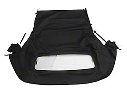 OPR Convertible Top with Heated Glass; Twill Cloth Black (05-14 Mustang Convertible)