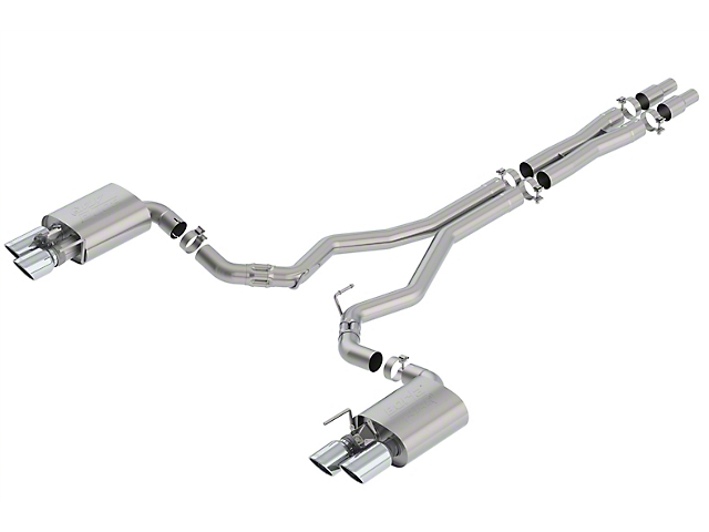 Borla ATAK Cat-Back Exhaust with Chrome Tips (18-23 Mustang GT Fastback w/ Active Exhaust)