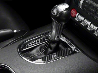 SpeedForm Automatic Shifter Trim; Carbon Fiber Style (15-23 Mustang GT, EcoBoost, V6)