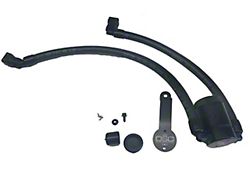 J&L 3.0 Oil Separator; Black Anodized; Driver Side (18-23 Mustang GT)