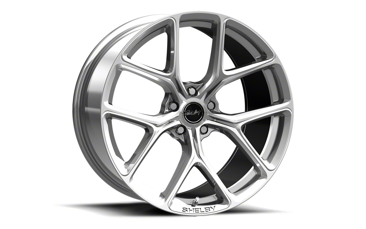 Carroll Shelby Wheels Mustang CS3 Chrome Powder Wheel; Rear Only; 20x11
