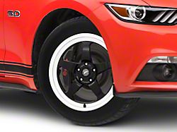 Forgestar D5 Drag Black Machined Wheel; Front Only; 18x5 (15-23 Mustang GT, EcoBoost, V6)