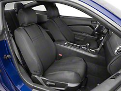 SpeedForm Alterum Series Neoprene Front Seat Covers; Black (05-14 Mustang)
