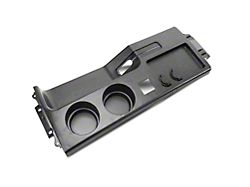 OPR Center Console Cup Holder Panel; Black (87-93 Mustang)