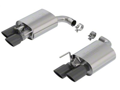 Borla S-Type Axle-Back Exhaust with Black Chrome Tips (18-23 Mustang GT w/ Active Exhaust)