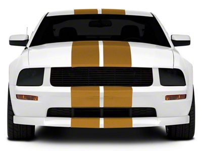 SEC10 GT500 Style Stripes; Gold; 10-Inch (05-14 Mustang)
