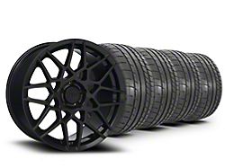 2013 GT500 Style Gloss Black Wheel and Mickey Thompson Street Comp Tire Kit; 19x9.5 (05-14 Mustang)