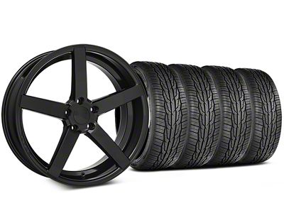 Rovos Wheels Rovos Durban Gloss Black and Toyo Extensa High Performance II A/S Tire; 20x8.5 (15-23 Mustang GT, EcoBoost, V6)