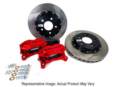 Baer SS4+ 2.0 Deep Stage Drag Race Rear Big Brake Kit; Clear Calipers (15-23 Mustang GT, EcoBoost, V6)