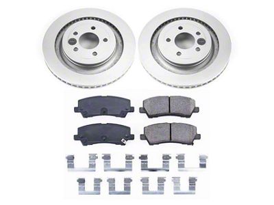 PowerStop Z17 Evolution Plus Brake Rotor and Pad Kit; Rear (15-23 Mustang GT, EcoBoost w/ Performance Pack)