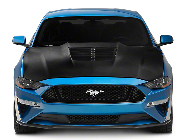 GT500 Style V2 Hood; Unpainted (18-23 Mustang GT, EcoBoost)