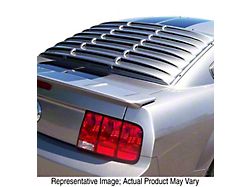 ABS Rear Window Louvers; Pre-Painted (05-14 Mustang Coupe)