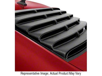 ABS Rear Window Louvers; Pre-Painted (15-23 Mustang Fastback)
