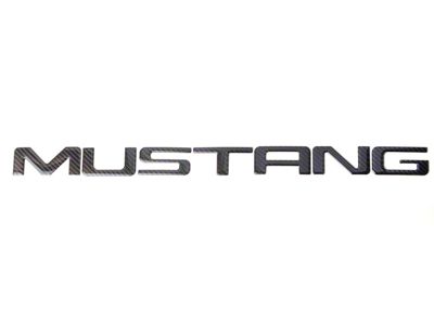 Bumper Insert Letters; Domed Carbon Fiber (99-04 Mustang GT, V6)