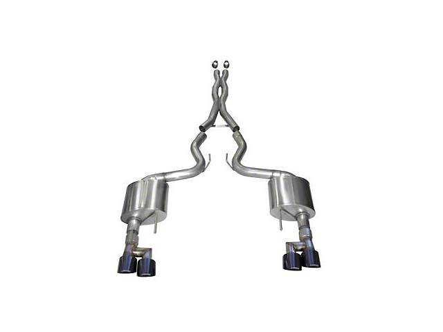 Corsa Performance Xtreme Cat-Back Exhaust with Black Tips (18-23 Mustang GT Fastback w/o Active Exhaust)