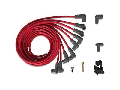MSD Super Conductor Spark Plug Wire Set; Red (79-94 V8 Mustang)