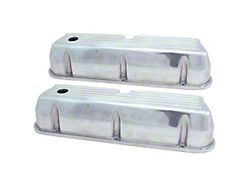 Spectre Valve Covers; Polished (1979 5.0L Mustang; 82-95 5.0L, 5.8L Mustang)