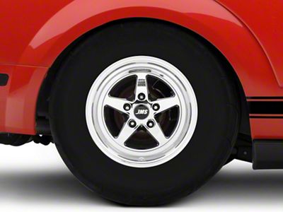JMS Avenger Series White Chrome Wheel; Rear Only; 15x10 (05-09 Mustang)