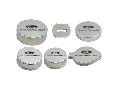 Ford Performance Billet Aluminum Engine Cap Covers (15-23 Mustang GT, EcoBoost, GT350)