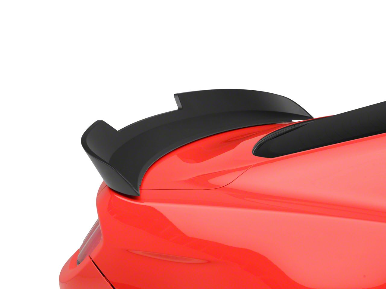 Drake Muscle Cars Mustang Wicker Bill Style Rear Spoiler; Satin Black ...