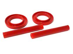 Front Coil Spring Isolators; Red (83-04 Mustang)