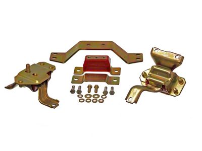 Motor and Transmission Mounts; Red (99-04 4.6L Mustang)