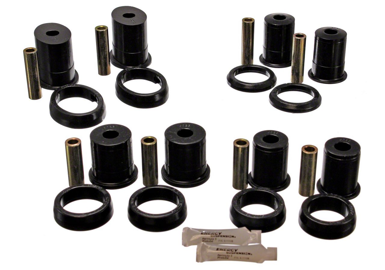 Rear Control Arm Bushings; Black (79-98 Mustang)