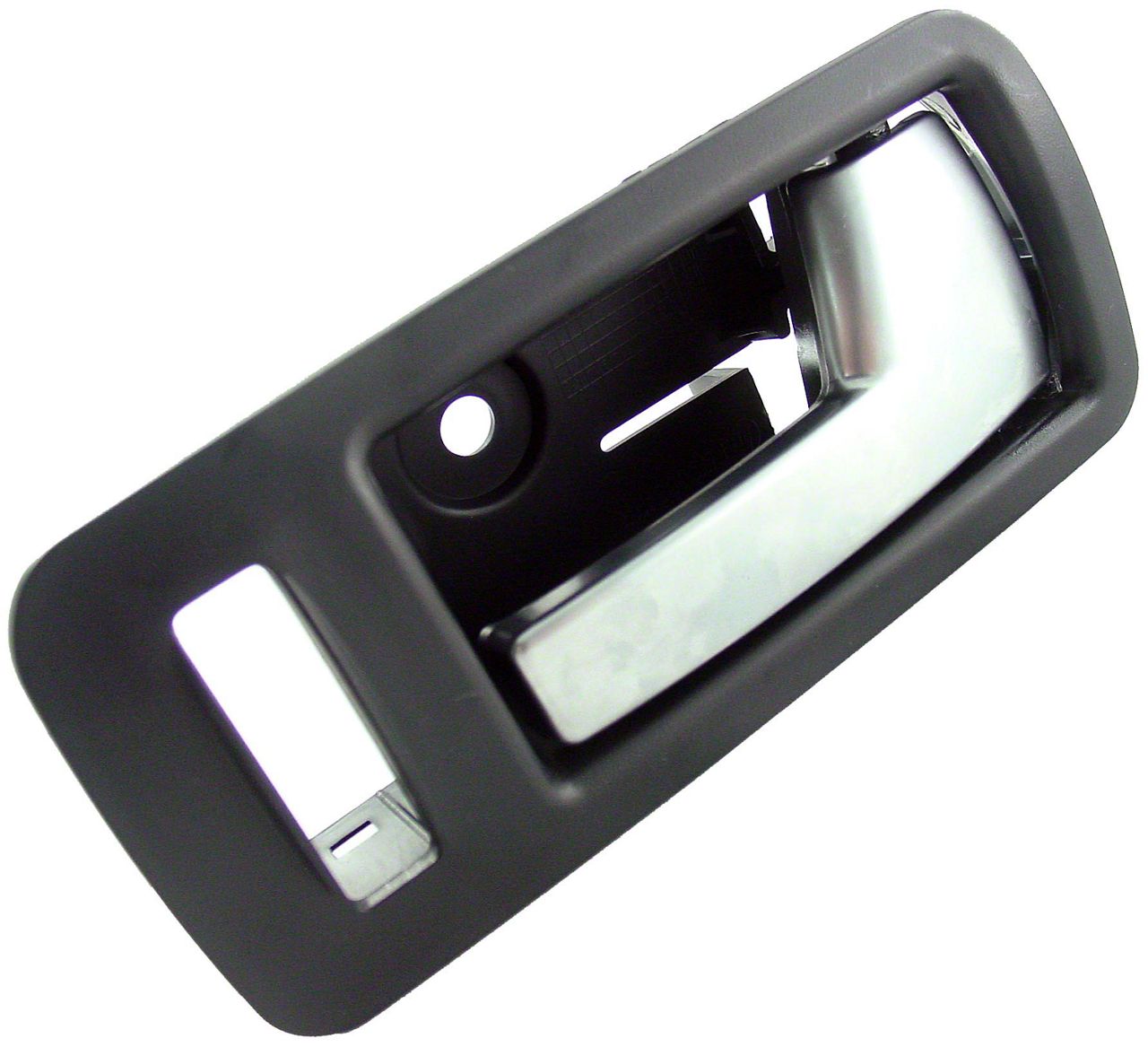 Interior Door Handle; Black and Aluminum; Passenger Side (05-14 Mustang)