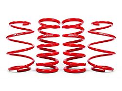 BMR Front and Rear Lowering Springs; Drag Version; Red (15-23 Mustang w/o MagneRide)