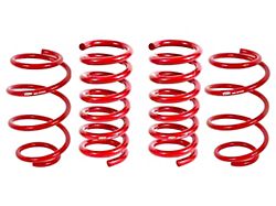 BMR Front and Rear Lowering Springs; Performance Version; Red (15-23 Mustang w/o MagneRide)