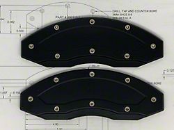 Apex Overlay Gen III Black Brake Caliper Overlays; Rear (05-23 Mustang, Excluding GT350 & GT500)