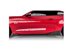 MLC Pro Style Rocker Panel Winglets Set; Textured Black (15-23 Mustang GT, EcoBoost, V6)