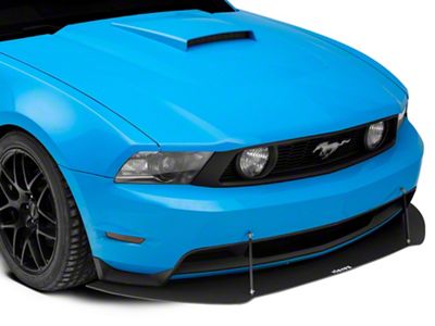 V3R Style Front Chin Splitter; Textured Black (10-14 Mustang GT, V6)